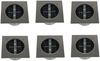 Solar LED Bodeneinbaustrahler 6er SET für Außen, Edelstahl 4-eckig 10x10cm, IP67 Bild 2