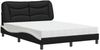 vidaXL Bett mit Matratze "Hvar" Schwarz und Weiß 120x200 cm Kunstleder 3208715 Bild 2