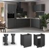 Spülenunterschrank Fame-Line Dunkelgrau/Anthrazit 60 cm Vicco Bild 4