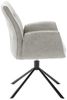 Armlehnstuhl >DIVERIA< (2-er Set) in Taupe, Polyester - 64x90x66cm (BxHxT) Bild 4