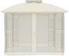 vidaXL Pavillon mit Doppeldach & Netzwänden Creme 2,94x2,94 m Stahl 368454 Bild 4