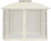 vidaXL Pavillon mit Doppeldach & Netzwänden Creme 2,94x2,94 m Stahl 368454 Bild 3
