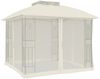 vidaXL Pavillon mit Doppeldach & Netzwänden Creme 2,94x2,94 m Stahl 368454 Bild 5