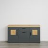 Sideboard Tyler in grau und Eiche Evoke 160 cm Bild 5
