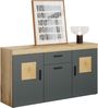 Sideboard Tyler in grau und Eiche Evoke 160 cm Bild 4
