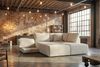 KAWOLA Schlafsofa SADIRA Ecksofa Stoff cremeweiß Recamiere rechts 89 x 209 x 288 cm Bild 4