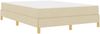 vidaXL Boxspringbett mit Matratze Creme 160 x 200 cm Stoff 3398582 Bild 3