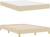 vidaXL Boxspringbett mit Matratze Creme 160 x 200 cm Stoff 3398582 Bild 5
