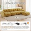 Modulares Ecksofa Chenille, flexibel & rahmenlos, 358 x 171 x 76 cm, gelb Bild 5