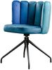 KAWOLA Esszimmerstuhl JADA Drehstuhl Velvet blau 79 x 55 x 58 cm Bild 3