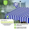LED Klemmmarkise 150-400cm Balkon Markise Sonnenschutz Terrasse versch. Farben Orange/Weiß mit LED 150 cm Bild 4