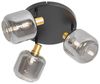 Qazqa LED Aufbaustrahler Zuzanna, ohne Leuchtmittel, Warmweiß, QAZQA Aufbau­spot, e14, Grau, Glas, Modern Bild 4