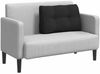 vidaXL Rücken Kissen Schwarz 80 x 24 x 50 cm Stoff 42014414 Bild 3