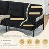 LVHOM 3-Sitzer Sofa mit Metallsockel, Polstersofa mit Seitentaschen, Loungesofa aus Cordstoff, Ergonomisches Stoffsofa, 171x72x80cm Bild 3