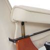 MCA Relaxsessel Hamilton, Fernsehsessel Hocker, Echtleder 130kg belastbar ~ creme, honigfarben Bild 5