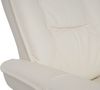 MCA Relaxsessel Hamilton, Fernsehsessel Hocker, Echtleder 130kg belastbar ~ creme, honigfarben Bild 3