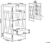 Bücherregal mit 3 Fächern KEENE Heller Holzfarbton Bild 2