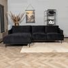 Bronx71 Ecksofa Denver Samt schwarz links Bild 4
