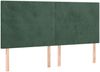 vidaXL Boxspringbett mit Matratze Dunkelgrün 200x200 cm Samt, Härtegrad: H2 [3132582] Bild 5