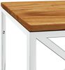 vidaXL Couchtisch Edelstahl und Massivholz Akazie 349967 Bild 5