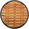 vidaXL Beistelltisch Schwarz 60 cm Poly Rattan und Massivholz Akazie 316509 Bild 5