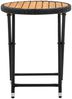 vidaXL Beistelltisch Schwarz 60 cm Poly Rattan und Massivholz Akazie 316509 Bild 3