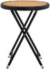vidaXL Beistelltisch Schwarz 60 cm Poly Rattan und Massivholz Akazie 316509 Bild 2