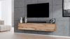 AX LIVING Schrank für TV Designer Lowboard Eiche Wotan Loriano 2x100cm Bild 3