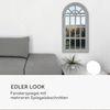 Savile Französischer Fensterspiegel Holzrahmen 86x46 cm Schwarz Bild 4