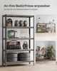 Songmics Schwerlastregale mit 5 Ablagen, Stahl / MDF, Grau, 200 x 60 x 120 cm Bild 5