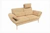KAWOLA Funktionssofa HOLLY 2-Sitzer 1 Kopfstütze Stoff senf 90 x 92 x 176 cm Bild 3