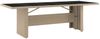 vidaXL Gartentisch mit Glasplatte Beige Poly Rattan & Hartglas 319557 Bild 2