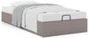 vidaXL Ottoman-Bett ohne Matratze Taupe 100x200 cm Stoff 3310858 Bild 4