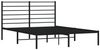 vidaXL Bettgestell mit Kopfteil Metall Schwarz 140x190 cm 352319 Bild 3