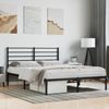 vidaXL Bettgestell mit Kopfteil Metall Schwarz 140x190 cm 352319 Bild 4