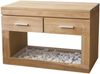 Waschbeckenunterschrank Boras Teak Massivholz hängend - Breite vom Unterschrank: 90 cm Bild 2