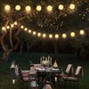 Salcar LED-Lichterkette LED-Lichterkette Lampion Batterie Lichterkette Laterne Lichter, 10m 20 Lampions,Garten, Balkon, Hof Deko Bild 3