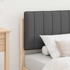 vidaXL Bettgestell mit gepolstertem Kopfteil Dunkelgrau 75 x 190 cm 878090 Bild 3