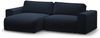 Micadoni Ecksofa Victor 3-Sitzer Links Samt Blau Bild 2
