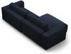 Micadoni Ecksofa Victor 3-Sitzer Links Samt Blau Bild 4