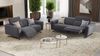 Sofanella 3-Sitzer ALESSO Stoff Sofa Stoffcouch in Hellbraun M: 210 Breite x 108 Tiefe Bild 5