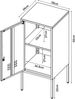 Nachtschrank Hausjärvi 82x35x35 cm Stahl Schwarz [en. casa] Bild 3