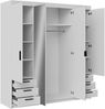 Kleiderschrank Elena 4D6S (Farbe: Sonoma Eiche, ohne Schrankaufsatz) Bild 3