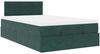 vidaXL Ottomane Bett mit Matratze & LEDs Dunkelgrün 120x190 cm Samt 3312611 Bild 5
