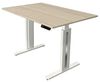 Kerkmann Move 3 fresh Schreibtisch Steh und Sitztisch (B) 120 x (T) 80 cm grafit Bild 5