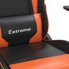 vidaXL Gaming-Stuhl mit Massagefunktion Schwarz und Orange Kunstleder 345451 Bild 4