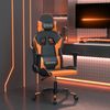 vidaXL Gaming-Stuhl mit Massagefunktion Schwarz und Orange Kunstleder 345451 Bild 2