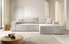 Selsey 'Farese ' Ecksofa mit Cordbezug, Schlaffunktion und Stauraum, Creme, rechts Bild 2