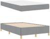 vidaXL Bettrahmen mit Matratze Hellgrau 120 x 190 cm Stoff 3398920 Bild 4