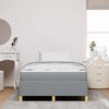 vidaXL Bettrahmen mit Matratze Hellgrau 120 x 190 cm Stoff 3398920 Bild 3